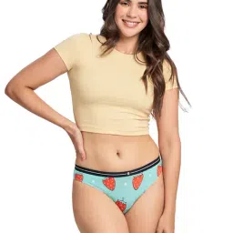 The Souled Store Light Blue Printed Bikini Panty-image-33