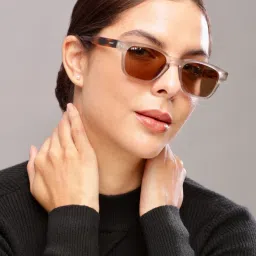 Resist Eyewear Brown Wayfarer uv protected Unisex Sunglasses image 5