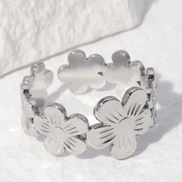 MYKI Silver-Plated Finger Ring image 1