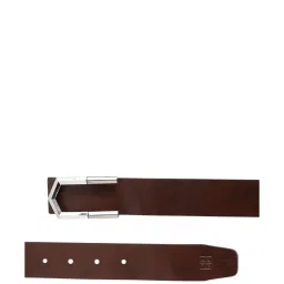 Carlton London Brown Leather Waist Belt For Men image 5