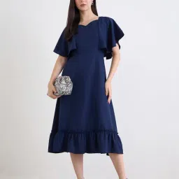 Styli Navy Synthetic Regular Fit Dress-picture-17