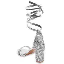 Shoetopia Kids Silver Gladiator Sandals image 5