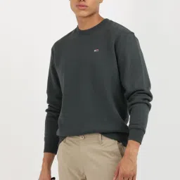 Tommy Hilfiger Grey Cotton Regular Fit Sweatshirts image 5