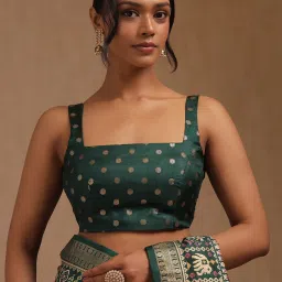 Soch Maroon Dola Silk Ethnic Motifs Saree image 5