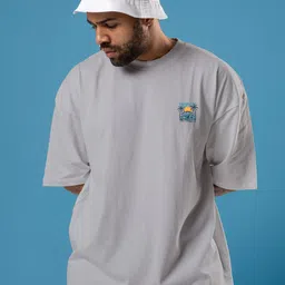 Moda Rapido Men Graphic prints Casual Cut Outs Oversized T-shirt-picture-29