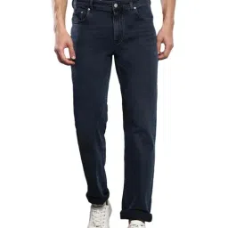 Calvin Klein Blue Black Cotton Slim Fit Jeans-picture-44