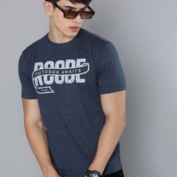 r.code by the roadster life co. R Code by The Roadster Life Co Men Typography Printed T-shirt-picture-22