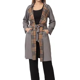 DressBerry Checked Woollen Overcoat-image-24