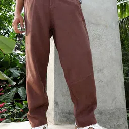 Campus Sutra Men Relaxed Panelled Chinos-image-97
