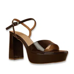 Code by Lifestyle Women's Brown Ankle Strap Sandals-image-77