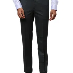 Raymond Green Contemporary Fit Texture Trousers-image-60