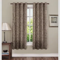 flipkart smartbuy 152 cm (5 ft) Polyester Semi Transparent Window Curtain (Pack Of 2)-picture-10