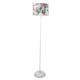 Tucasa TC-139 56.5 Inch Floral Print Floor Lamp with Metal Base-picture-33