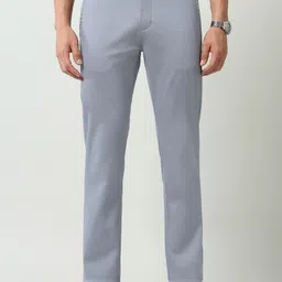 AD By Arvind Men Solid Smart Slim Fit Trousers image 4