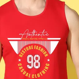 WOOSTRO Men Pack of 2 Typography Printed Raw Edge Slim Fit T-shirt image 5