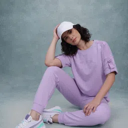 The Roadster Lifestyle Co. Typography Printed Pure Cotton T-shirt With Trousers-picture-29