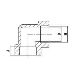 Leader FSFE 06 Forged Fitting (Socket Welded) Elbow 90 25.4 mm (1 Inch) 6000 PSIG image 2
