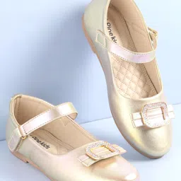 Pine Kids Ballerinas with Velcro Closure - Golden-picture-19