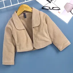 Enfance Full Sleeves Textured Jacket - Fawn-picture-38