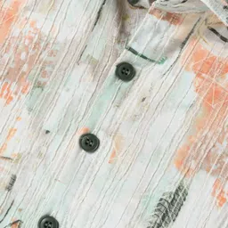 Dapper Dudes Full Sleeves Abstract Printed Shirt - Pista image 4