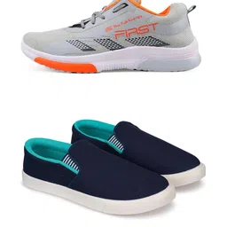 Free Kicks Men Multicoloured Mesh Marking Running Sports Shoes-image-93