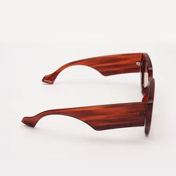 PELLE LUXUR Unisex Rectangle Sunglasses with UV Protected Lens PL25GS63 image 4