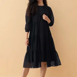 all about you Crepe Fit & Flare Midi Dress-picture-13