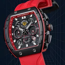 BENLING Men Dial & Straps Analogue Watch BL-0015-RED image 5