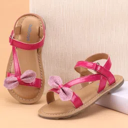 Babyoye Sandals Bow Appliques - Pink-picture-21