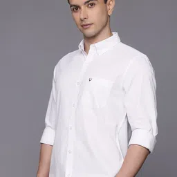 Allen Solly Comfort Slim Fit Button-Down Collar Pure Cotton Casual Shirt-picture-24