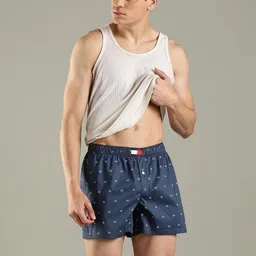 Tommy Hilfiger Men Printed Organic Cotton Mid-Rise Boxers-image-4