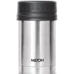 Milton Silver-Toned Single Stainless Steel Brand Logo Single Wall Vacuum Water Bottle-picture-14