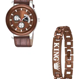 Gopal Shopcart Unisex Round Dial Analogue Watch With Bracelet Watch Gift Set-picture-31