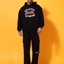 GRIFFEL Men Printed Hooded Neck Tracksuits-picture-1