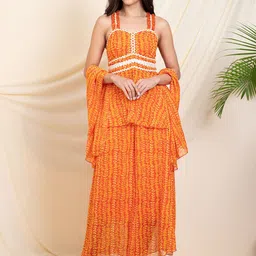 DEEBACO Printed Tunic & Dupatta With Trouser Co-Ords-picture-33