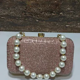 SPADEACES Embellished Elegent Sparkling Box Clutch image 1