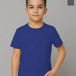 FBAR Boys Pack of 2 Solid Round Neck Cotton T-shirts-picture-30
