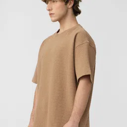The Souled Store Men Solid Oversized T-shirt image 5