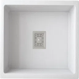 gloton Granite Quartz Single Bowl Kitchen Sink With Drain Rack, Basket with Hose Pipe and Waste Coupling {21x18 Inches} Vessel Sink-picture-19