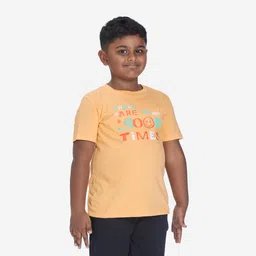 decathlon T-Shirt 500 - Orange Apricot Print image 5