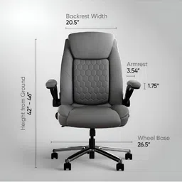 FRIDO Grey3D Posture Plus Ergonomic DurableStudy Chair image 5