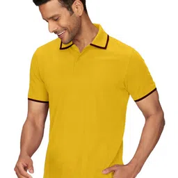 FTX Men Geometric Polo Collar Neck Cotton T-shirt-picture-42