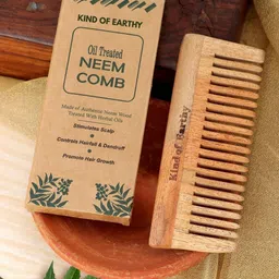 Kind of Earthy Set Of 2 Kacchi Neem Fine Tooth Comb image 2