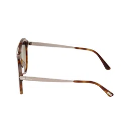 Tom Ford Women Blue Lens & Brown Oval Sunglasses with image 5