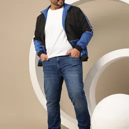 Sztori Plus Size Colourblocked Bomber Jacket image 4