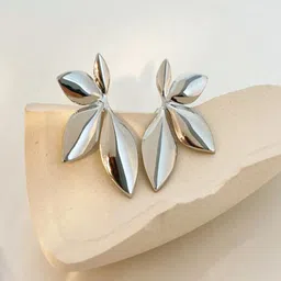 TEULRIP Silver Plated Contemporary studs-picture-32