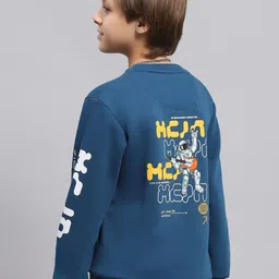 Monte Carlo Boys Blue Cotton Round Neck Long Sleeves Printed Sweatshirt-picture-24