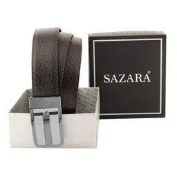 SAZARA Men Textured Leather Reversible Belt-image-27