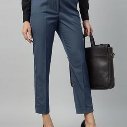 Hancock Women Original Slim Fit High-Rise Easy Wash Stretchable Formal Trousers-picture-13