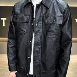 here&now Solid Leather Jacket image 3